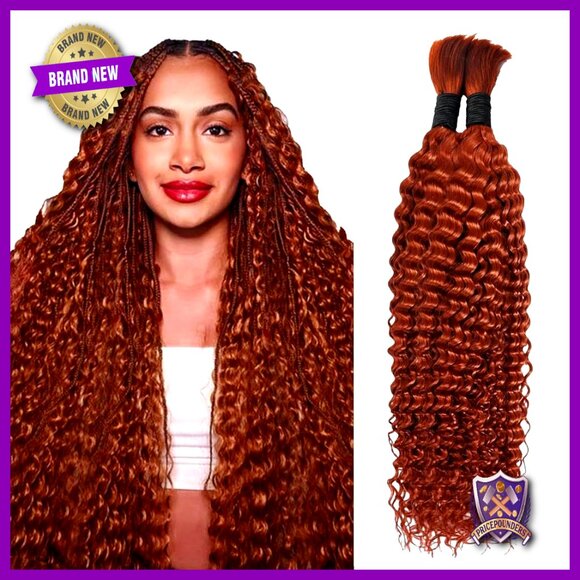 18 Inch Human Hair Extensions 2 Bundles 110g Curly Boho Braiding Hair